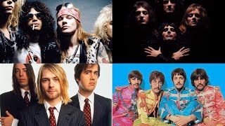 Top 100 Greatest Rock Bands Of All Time [upl. by Melania]