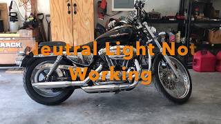 How to Harley Davidson Neutral Light Flickers On and Off [upl. by Aisekal26]