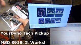 YourDyno Universal Tach Pickup MSD 8918 Works for most engines and dynos [upl. by Sauncho]