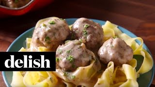 Swedish Meatballs  Delish [upl. by Drarig]