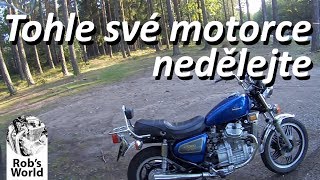 Nedělejte tohle své motorce [upl. by Aelahc]