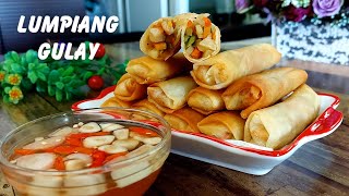 Lumpiang Gulay Recipe  Filipino Spring Roll Restaurant Style [upl. by Areemas]