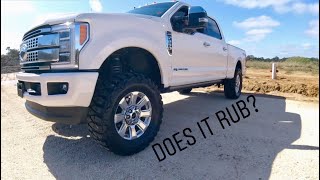 How Much Lift to Fit 37s 38s or 40s on a Super Duty [upl. by Nairot]