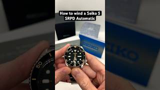 How to wind a Seiko 5 SRPD Automatic Watch with the 4R36 Movement [upl. by Yahsed]