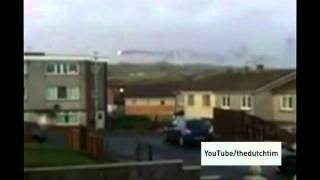 Wind turbine bursts into flames near Ardrossan [upl. by Linden]