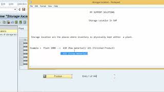 Storage Location In SAP  SAP Storage Location [upl. by Nylasej]