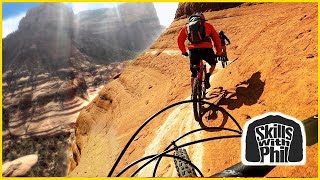 We Rode The Deadliest Mountain Bike Trail  Sedona Whiteline Trail [upl. by Rudiger]