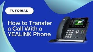 How To Transfer A Call With A Yealink Phone [upl. by Deys389]