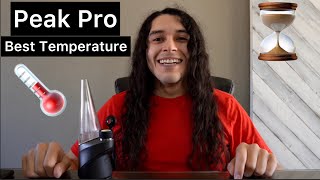 Puffco Peak Pro Best Settings Time and Temp  Tips and Tricks [upl. by Eramal294]