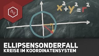 Ellipsensonderfall Kreis im Koordinatensystem [upl. by Sefton]