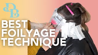 foilyage hair technique brunette balayage hairstylists love [upl. by Elram37]