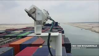 Transit Suez canal  CMA CGM Bougainville [upl. by Newberry]