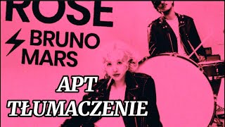 Rosé feat Bruno Mars  APT Tłumaczenie [upl. by Vivienne]