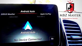 AndroidAuto demo on 20172019 MercedesBenz GLSClass [upl. by Samala]