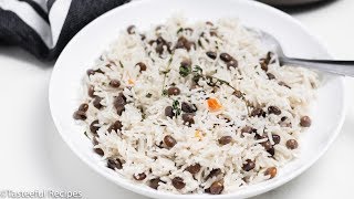 JamaicanStyle Rice amp Pigeon Peas⎮Tasteeful Recipes [upl. by Gnilsia362]