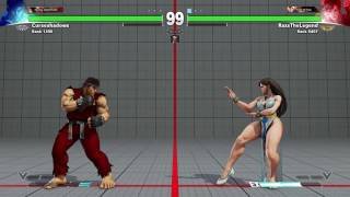 Street Fighter 5 Chunli vs Ryu [upl. by Rahman]