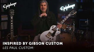 Epiphone Les Paul Custom  Epiphone Inspired By Gibson Custom [upl. by Cirri]