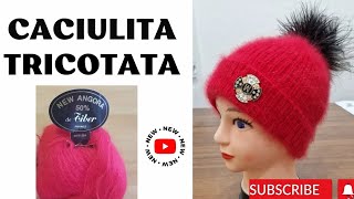 Caciulita tricotata din Angora Tutorial pas cu pas [upl. by Gussi]