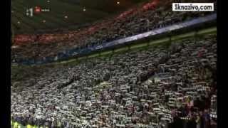 Amazing Celtic Fans Vs Barcelona  Youll Never Walk Alone [upl. by Atteynot]