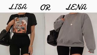 LISA amp LENA💕  Clothes Food Accessoriesetc Which would you rather [upl. by Reinnej]