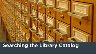 Searching the Library Catalog Tutorial [upl. by Arline]