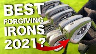 Best FORGIVING golf irons of 2021  Ping G425 iron review [upl. by Nanor]