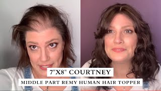 Hair Topper Magic Change 🙀How to add bangs and waves to Courtney Topper 😀 [upl. by Medovich]