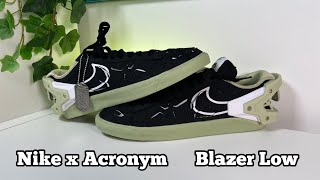 Nike X Acronym Blazer Low Reviewamp On foot [upl. by Cheryl27]