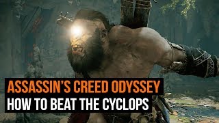 How to beat the Cyclops in Assassins Creed Odyssey [upl. by Beitnes879]