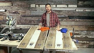 How to Make Barnwood Cornhole Boards  DIY Network [upl. by Nelleyram]