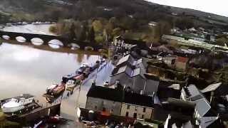 Birds eye view of the flooding in Graiguenamanagh 141114 [upl. by Cenac]