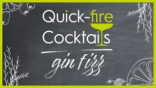 Gin Fizz Cocktail Recipe  QuickFire Cocktails with Rinkit [upl. by Nira]