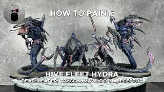 Contrast How To Paint Hive Fleet Hydra  Deathleaper Maleceptor Trygon and Mawloc [upl. by Dnomsed805]