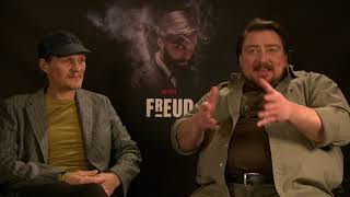 FREUD Interview GEORG FRIEDRICH amp CHRISTOPH KRUTZLER  neue NETFLIX Serie  Krimi [upl. by Ainar743]