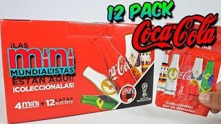 12 Pack Coca Cola  MINI MUNDIALISTAS Coca Cola Rusia 2018 [upl. by Aitsirk15]