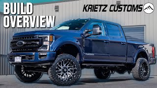 BUILD OVERVIEW Leveled 2020 Ford F250  35 Inch ReadyLIFT Leveling Kit and 22x12 TIS 544MB Wheels [upl. by Krock]