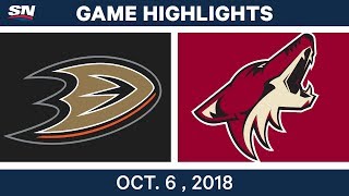 NHL Highlights  Ducks vs Coyotes  Oct 6 2018 [upl. by Vaientina]