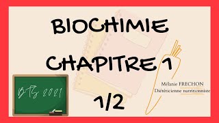 BTS DIETETIQUE  Biochimie 1  La cellule eucaryote part 1 [upl. by Ynttirb]