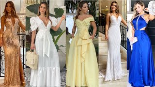 VESTIDOS LARGOS ELEGANTES HERMOSOS PARA MUJER EN TENDENCIA 2022🌹 [upl. by Perlie]