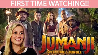 JUMANJI WELCOME TO THE JUNGLE 2017  FIRST TIME WATCHING  MOVIE REACTION [upl. by Benenson]