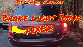 Common WJ Grand Cherokee Brake Light Issue FIXED [upl. by Caves]