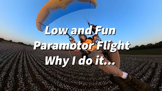 Fun amp Low Paramotor Flight [upl. by Nibur]