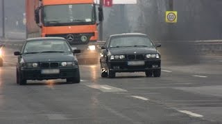 BMW E36 Compilation  Accelerations Burnouts Sounds [upl. by Darra]