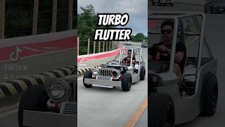 INSANE TURBO FLUTTER SOUND  4EFTE ownertypejeep automobile teamgarute racing turboflutter otj [upl. by Ag]