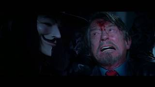 V for Vendetta  Final Fight Scene Mr Creedy [upl. by Neitsabes41]