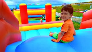 Kids Playing on Bouncy Castle [upl. by Esertak]