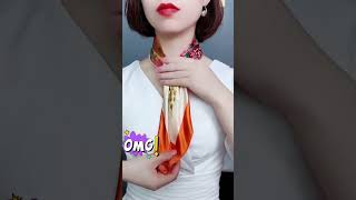 Easy Stylish Silk Scarf Tie Methods  How to wear a scarf P1050323 scarfwearing [upl. by Atoked]