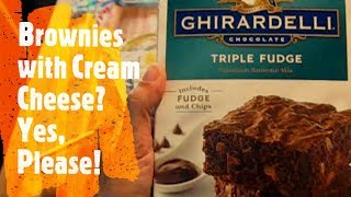 Brownie Mix Hack  Cream Cheese [upl. by Atlee]