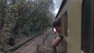 here is GWR 1450 chuffing up the line with whistle towards level crossing to oldland common [upl. by Alset]