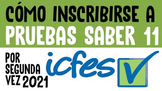 CÓMO INSCRIBIRSE AL ICFES  SABER 11 [upl. by Ravel]